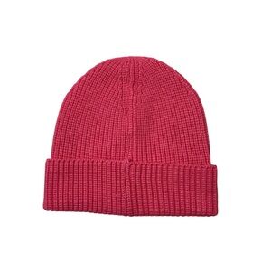 J.Crew Factory Pink Ribbed Beanie